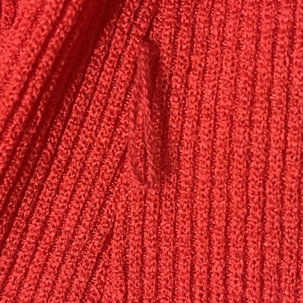 Vintage 70s Stage 7 Red Knit Dress Vest Set Mod Geometric USA Made Women's - Picture 15 of 16